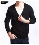 New Men's V-Neck Cardigan / Slim Thin Sweater AExp