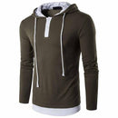 New Men Zip Up Hoodie - Hooded Zipper Outerwear-Army Green-S-JadeMoghul Inc.