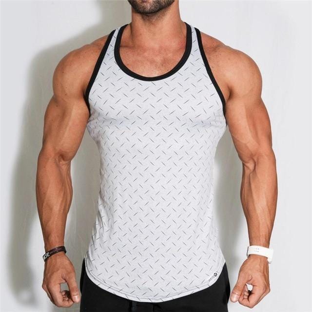 new Mens Bodybuilding Tank Tops sleeveless Shirt male Gyms Fitness vest Undershirt sportswear printing Tank Top men clothing-1 2-M-JadeMoghul Inc.
