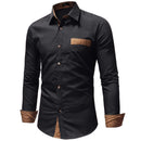 New Mens Dress Shirts Casual Shirts Hawaiian Style Slim Long Sleeve Dress Shirts Camisa Masculina Casual Shirts M-3XL AExp