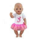 New Sport Dress Doll Clothes Fit 17 inch 43cm Doll Clothes Born Babies Doll Clothes For Baby Birthday Festival Gift JadeMoghul Inc. 