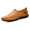 New Style Men Cow Split Leather Loafers / Slip On Comfortable Shoes-Yellow-6.5-JadeMoghul Inc.