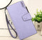 new style Multicolor Ms. wax leather wallet female long paragraph leather wallets Purse for women free shipping 13848-3 AExp