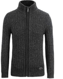 New Sweater For Men / Zipper Cardigan-Dark Grey-M-China-JadeMoghul Inc.