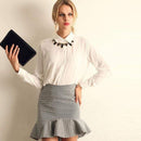 New Trendy Women's Long Sleeve Loose Chiffon Shirt Casual Blouse Tee Shirt Tops JadeMoghul Inc.