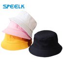 New Unisex Cotton Bucket Hats Women Summer Sunscreen Panama Hat Men Pure Color Sunbonnet Fedoras Outdoor Fisherman Hat Beach Cap AExp