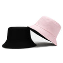 New Unisex Sun Hats Women Summer Double Side Bucket Hat Men Pure Color Panama Fedoras Outdoor Fisherman Hat Visor Basin Cap JadeMoghul Inc.