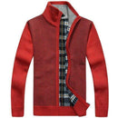 New Warm Thick Velvet Cashmere Sweater For Men / Men Solid Knitwear Coat AExp