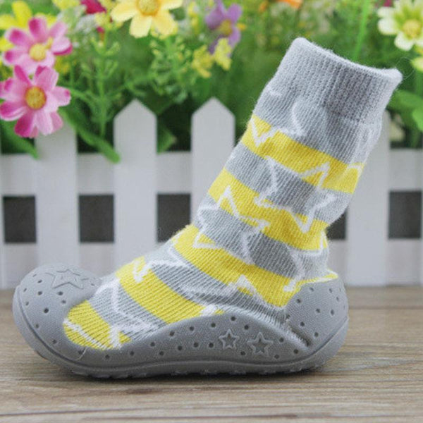Newborn Anti Slip Baby Socks With Rubber Soles For Children Toddler Shoes First Walkers Cotton Baby Boy Girl Socks WS927YD AExp