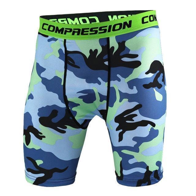 Newest Fitness Shorts Men Tights Compression Shorts Bermuda Camouflage Short Fitness Men Cossfit Bodybuilding Tights Camo Short-KD17-S-JadeMoghul Inc.