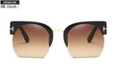 Newest Semi-Rimless Sunglasses Women Brand Designer Clear Lens Sun Glasses For Women-04-JadeMoghul Inc.