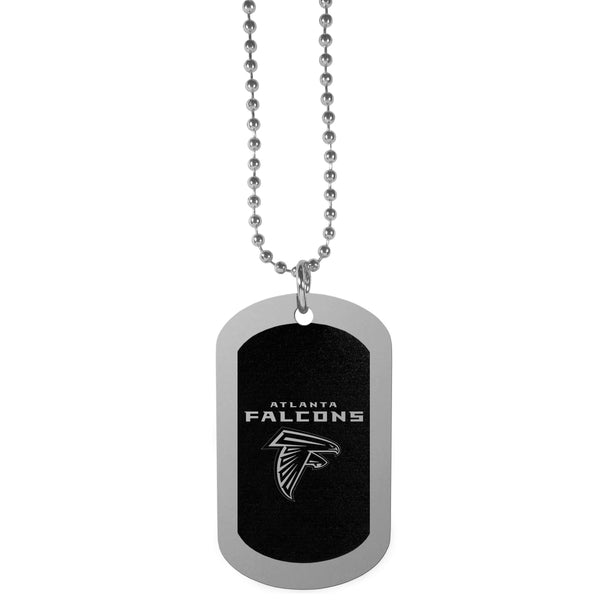 NFL - Atlanta Falcons Chrome Tag Necklace-Jewelry & Accessories,Necklaces,Chrome Tag Necklaces,NFL Chrome Tag Necklaces-JadeMoghul Inc.