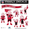 NFL - Atlanta Falcons Family Decal Set Large-Automotive Accessories,Decals,Family Character Decals,Large Family Decals,NFL Large Family Decals-JadeMoghul Inc.