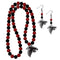 NFL - Atlanta Falcons Fan Bead Earrings and Necklace Set-Jewelry & Accessories,NFL Jewelry,Atlanta Falcons Jewelry-JadeMoghul Inc.