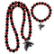 NFL - Atlanta Falcons Fan Bead Necklace and Bracelet Set-Jewelry & Accessories,NFL Jewelry,Atlanta Falcons Jewelry-JadeMoghul Inc.