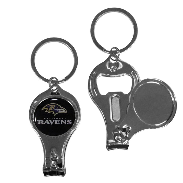 NFL - Baltimore Ravens Nail Care/Bottle Opener Key Chain-Key Chains,3 in 1 Key Chains,NFL 3 in 1 Key Chains-JadeMoghul Inc.