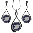 NFL - Baltimore Ravens Tear Drop Jewelry Set-Jewelry & Accessories,Jewelry Sets,Tear Drop Earrings and Necklaces,NFL Tear Drop Earrings and Necklaces-JadeMoghul Inc.