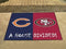 Large Area Rugs Cheap NFL Bears 49ers House Divided Rug 33.75"x42.5"