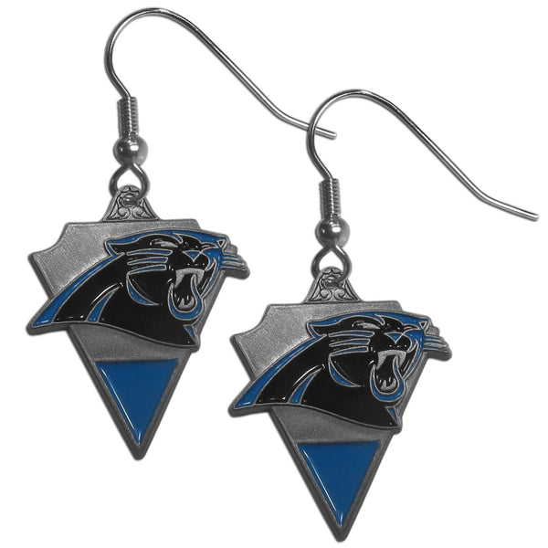 NFL - Carolina Panthers Classic Dangle Earrings-Jewelry & Accessories,Bracelets,Dangle Earrings,Classic Dangle Earrings,NFL Classic Dangle Earrings-JadeMoghul Inc.