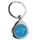 NFL - Carolina Panthers Round Teardrop Key Chain-Key Chains,NFL Key Chains,Carolina Panthers Key Chains-JadeMoghul Inc.