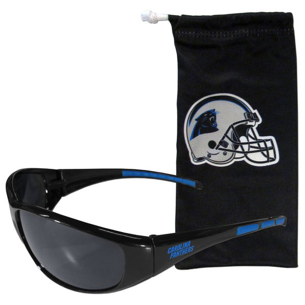 NFL - Carolina Panthers Sunglass and Bag Set-Sunglasses, Eyewear & Accessories,Sunglass and Accessory Sets,Sunglass and Bag Sets,NFL Sunglass and Bag Sets-JadeMoghul Inc.