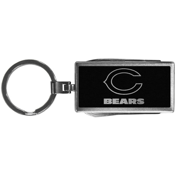 NFL - Chicago Bears Multi-tool Key Chain, Black-Key Chains,NFL Key Chains,Chicago Bears Key Chains-JadeMoghul Inc.