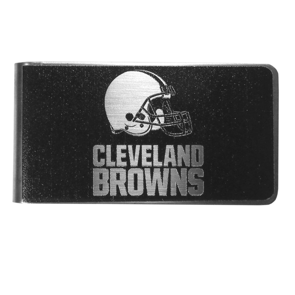 NFL Siskiyou Sports Fan Shop Cleveland Browns Leather Checkbook Cover One  Size Black