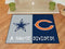 Large Area Rugs NFL Cowboys Bears House Divided Rug 33.75"x42.5"