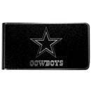 NFL - Dallas Cowboys Black and Steel Money Clip-Wallets & Checkbook Covers,NFL Wallets,Dallas Cowboys Wallets-JadeMoghul Inc.