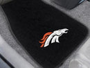 Weather Car Mats NFL Denver Broncos 2-pc Embroidered Front Car Mats 18"x27"