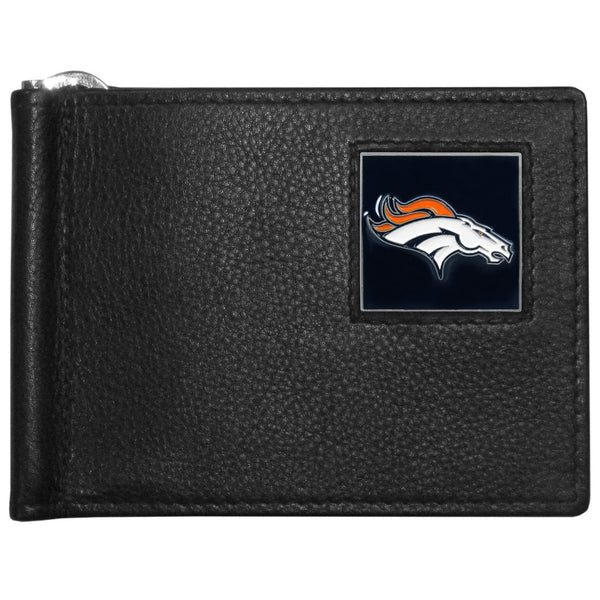 NFL - Denver Broncos Leather Bill Clip Wallet-Wallets & Checkbook Covers,Bill Clip Wallets,NFL Bill Clip Wallets-JadeMoghul Inc.