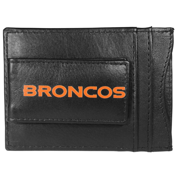 NFL - Denver Broncos Logo Leather Cash and Cardholder-Wallets & Checkbook Covers,NFL Wallets,Denver Broncos Wallets-JadeMoghul Inc.