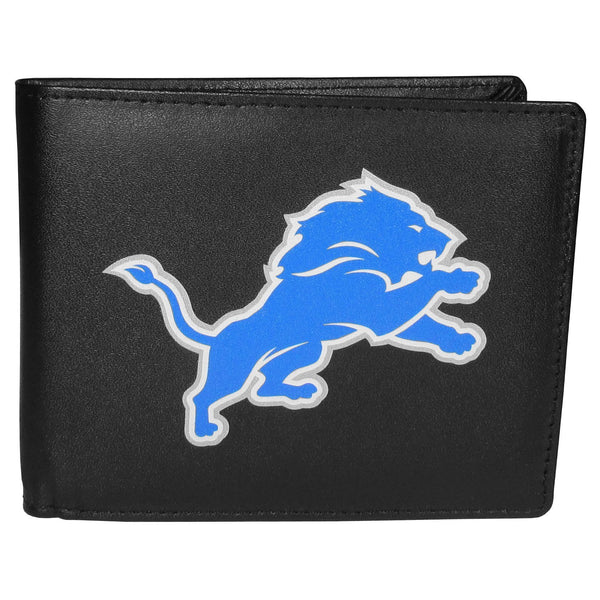 NFL - Detroit Lions Bi-fold Wallet Large Logo-Wallets & Checkbook Covers,NFL Wallets,Detroit Lions Wallets-JadeMoghul Inc.