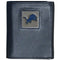 NFL - Detroit Lions Deluxe Leather Tri-fold Wallet-Wallets & Checkbook Covers,Tri-fold Wallets,Deluxe Tri-fold Wallets,Window Box Packaging,NFL Tri-fold Wallets-JadeMoghul Inc.