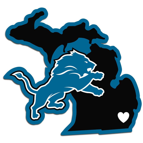 NFL - Detroit Lions Home State Decal-Automotive Accessories,Decals,Home State Decals,NFL Home State Decals-JadeMoghul Inc.