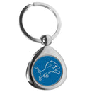 NFL - Detroit Lions Round Teardrop Key Chain-Key Chains,NFL Key Chains,Detroit Lions Key Chains-JadeMoghul Inc.