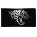NFL - Jacksonville Jaguars Black and Steel Money Clip-Wallets & Checkbook Covers,NFL Wallets,Jacksonville Jaguars Wallets-JadeMoghul Inc.