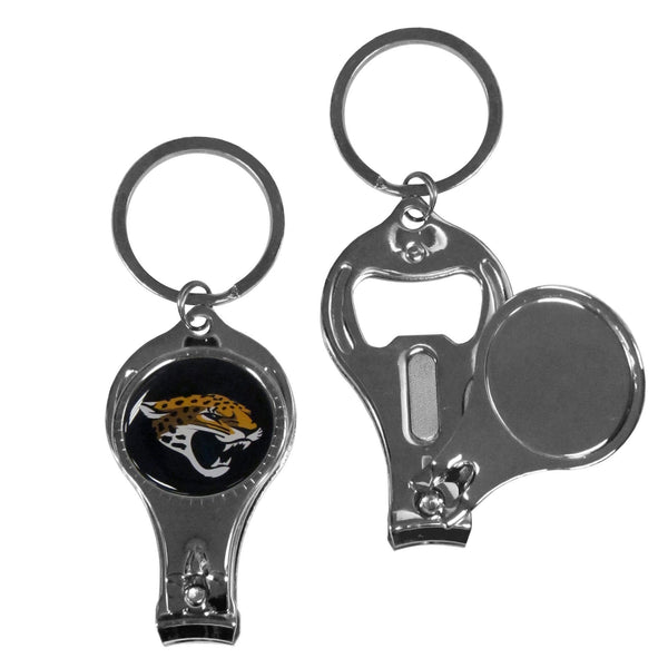 NFL - Jacksonville Jaguars Nail Care/Bottle Opener Key Chain-Key Chains,3 in 1 Key Chains,NFL 3 in 1 Key Chains-JadeMoghul Inc.