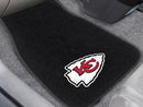Custom Car Mats NFL Kansas City Chiefs 2-pc Embroidered Front Car Mats 18"x27"