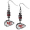 NFL - Kansas City Chiefs Euro Bead Earrings-Jewelry & Accessories,Earrings,Euro Bead Earrings,NFL Euro Bead Earrings-JadeMoghul Inc.
