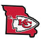 NFL - Kansas City Chiefs Home State Decal-Automotive Accessories,Decals,Home State Decals,NFL Home State Decals-JadeMoghul Inc.