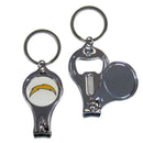NFL - Los Angeles Chargers Nail Care/Bottle Opener Key Chain-Key Chains,3 in 1 Key Chains,NFL 3 in 1 Key Chains-JadeMoghul Inc.