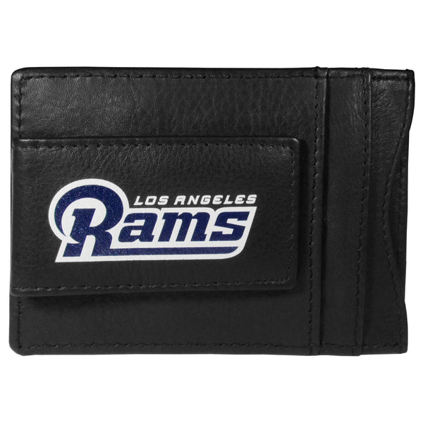 NFL - Los Angeles Rams Logo Leather Cash and Cardholder-Wallets & Checkbook Covers,NFL Wallets,Los Angeles Rams Wallets-JadeMoghul Inc.