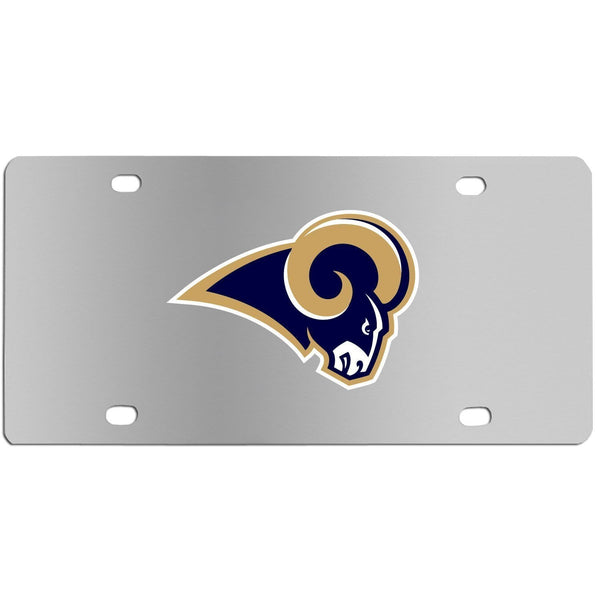 NFL - Los Angeles Rams Steel License Plate Wall Plaque-Automotive Accessories,License Plates,Steel License Plates,NFL Steel License Plates-JadeMoghul Inc.
