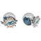NFL - Miami Dolphins Front/Back Earrings-Jewelry & Accessories,NFL Jewelry,Miami Dolphins Jewelry-JadeMoghul Inc.