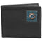 NFL - Miami Dolphins Gridiron Leather Bi-fold Wallet-Wallets & Checkbook Covers,Bi-fold Wallets,Window Box Packaging,NFL Bi-fold Wallets-JadeMoghul Inc.