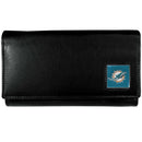 NFL - Miami Dolphins Leather Women's Wallet-Wallets & Checkbook Covers,Women's Wallets,NFL Women's Wallets-JadeMoghul Inc.