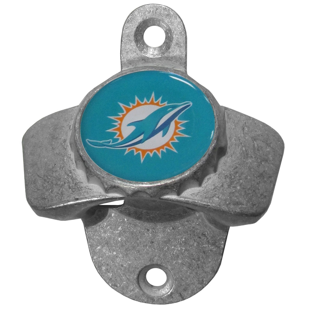 Miami Dolphins Logo Type with Dolphin jump through star NFL Die-Cut MAGNET