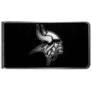 NFL - Minnesota Vikings Black and Steel Money Clip-Wallets & Checkbook Covers,NFL Wallets,Minnesota Vikings Wallets-JadeMoghul Inc.