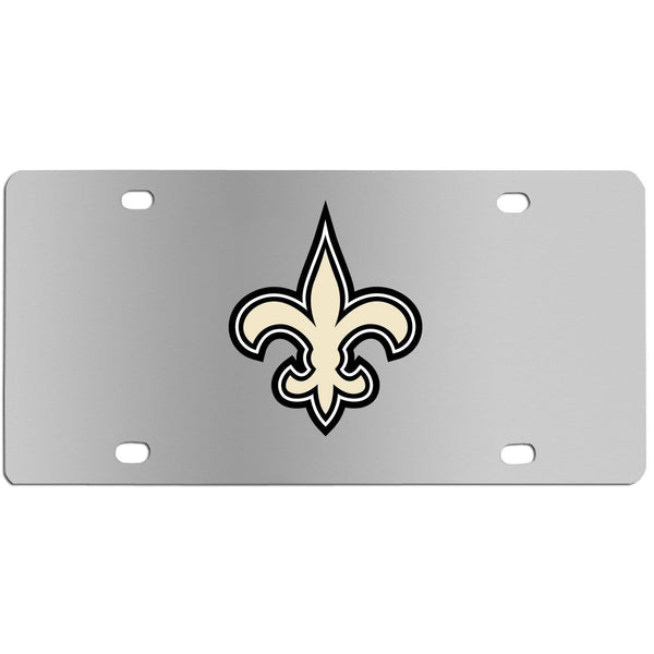 NFL - New Orleans Saints Steel License Plate Wall Plaque-Automotive Accessories,License Plates,Steel License Plates,NFL Steel License Plates-JadeMoghul Inc.
